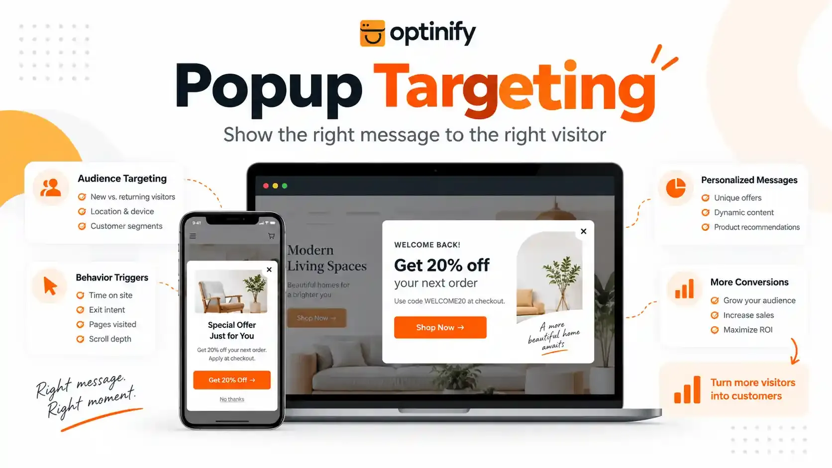 Popup targeting